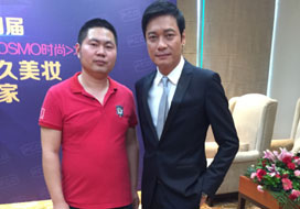 广州领航国际与明星合影